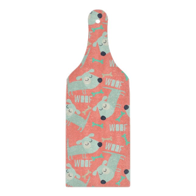 Hunde und Knochen Schneidebrett (Vorderseite)