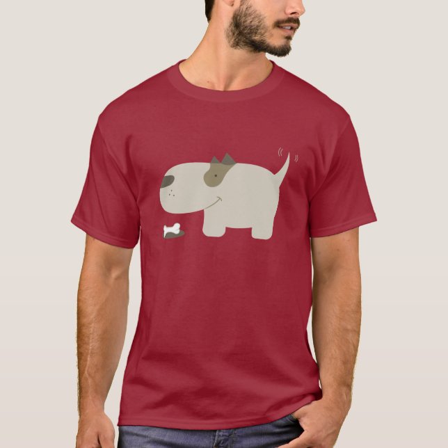 Hunde- und Knochen-Shirt T-Shirt (Vorderseite)