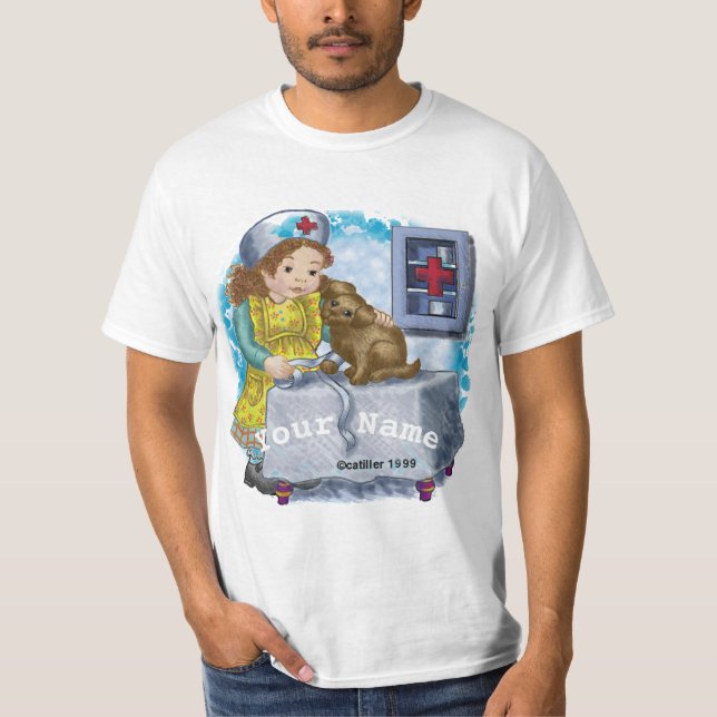 Hunde und Krankenschwester T-Shirt (Vorderseite)