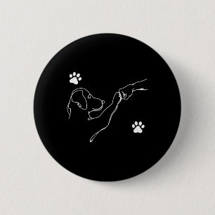 Hunde und Leute schlagen Hand Hunde Freundschaft F Button