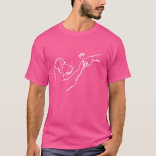 Hunde und Leute schlagen Hand Mann Freundschaft Bu T-Shirt
