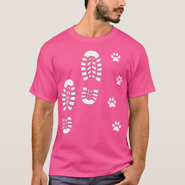 Hunde und Mann wandern Hundeschlittenfahrer Leute, T-Shirt (Vorderseite)