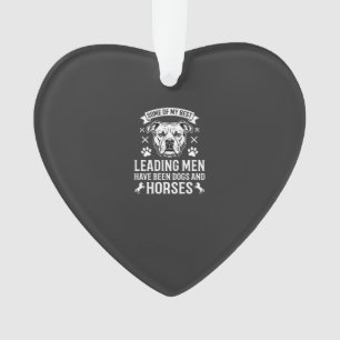 Hunde und Pferde führen Männer Ornament