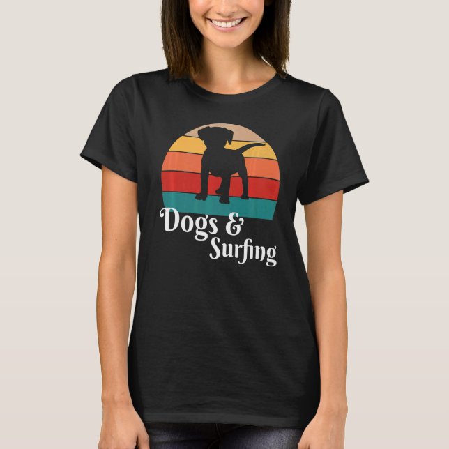 Hunde und Surfer T-Shirt (Vorderseite)