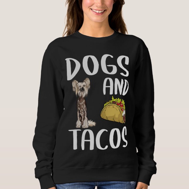 Hunde und Tacos-Chinesisch gekochte mexikanische K Sweatshirt (Vorderseite)