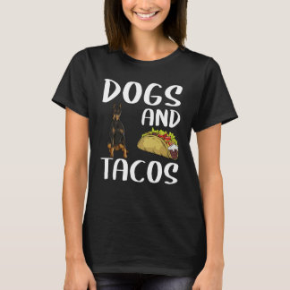 Hunde Und Tacos Dobermann Pinscher Mexikanisches E T-Shirt