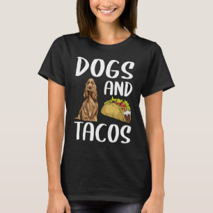 Hunde und Tacos English Cocker Spaniel Mexikanisch T-Shirt