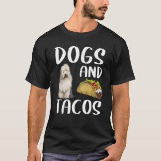 Hunde und Tacos Old English Sheepdog Mexikanisches T-Shirt