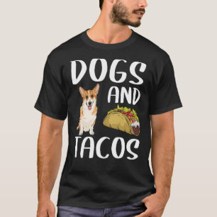 Hunde und Tacos Pembroke Welsh Corgi mexikanische T-Shirt