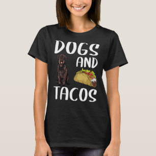 Hunde und Tacos Riesenschnauzer mexikanisches Esse T-Shirt
