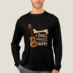 Hunde und Ukulele machen mich glücklich Tri-Blend Shirt