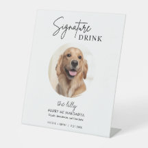 Hunde-Unterschrift Getränke