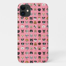 Hunde-Valentine-Gesichtspattern Case-Mate iPhone Hülle