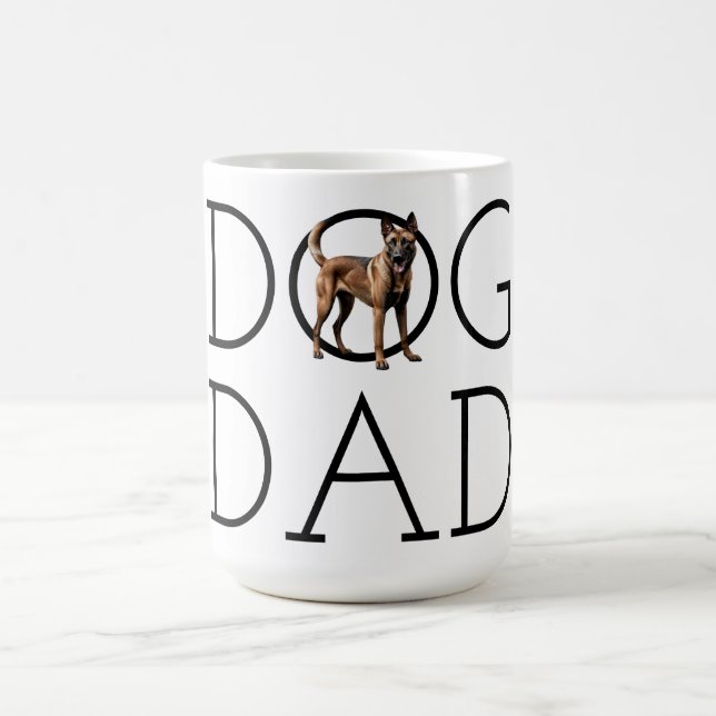 Hunde Vater Belgisch Malinois Kaffeetasse (Mittel)