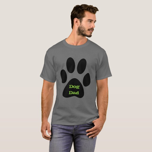 Hunde Vater Black Mens T-Shirt (Vorne ganz)