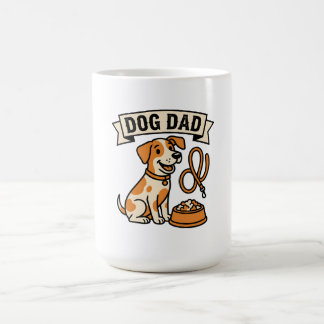 Hunde-Vater-Cartoon-Banner Kaffeetasse