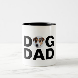Hunde Vater, Custom Foto Vater Geschenk Zwei-Tonen Zweifarbige Tasse