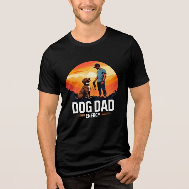 Hunde Vater Energy Tri-Blend Shirt (Vorderseite)