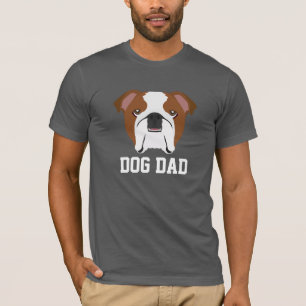 Hunde Vater English Bulldog Vatertag T-Shirt