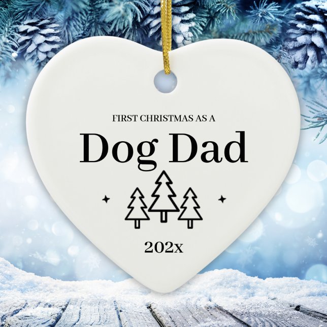 Hunde Vater Erster Weihnachtsschmuck (Dog Dad First Christmas Ornament
)