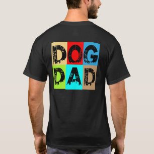 Hunde-Vater - farbenfrohe Retro-Pet-Design T-Shirt
