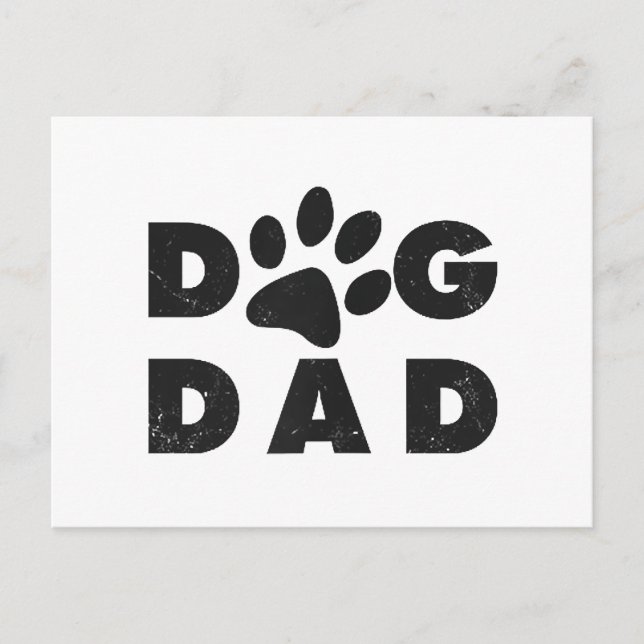 Hunde-Vater Feiertagspostkarte (Vorderseite)
