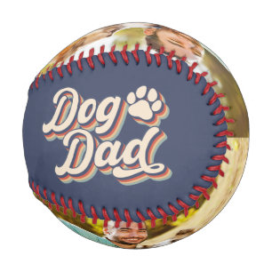 Hunde Vater Foto Collage Vatertag Geschenk Baseball