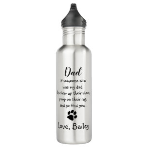 Hunde Vater Funny Vatertag Witz - Spaß Hund Vater Edelstahlflasche