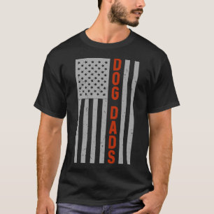 Hunde Vater geben Vatertag U.S. Flag Pride T-Shirt
