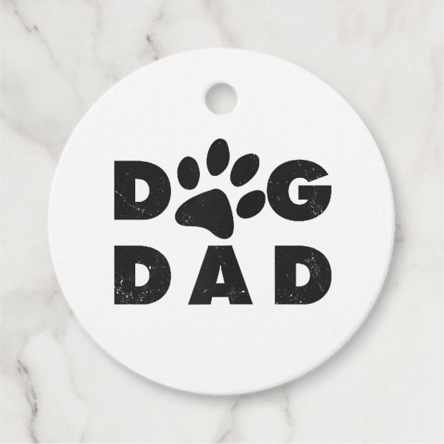 Hunde-Vater Geschenkanhänger (Vorderseite)