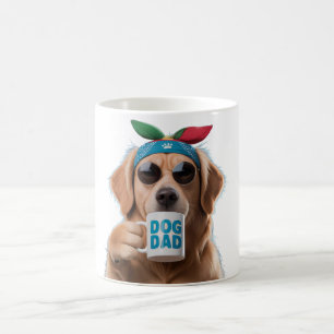 Hunde Vater - Golden Retriever Coffee Time Design Kaffeetasse