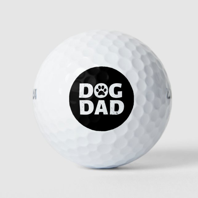 Hunde-Vater Golfball (Vorderseite)