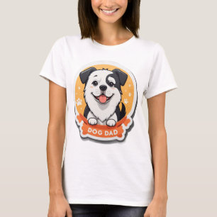 Hunde-Vater / Hunde-Mama - Minimaler T - Shirt für