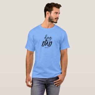 Hunde Vater individuelle Name Geschenk T-Shirt
