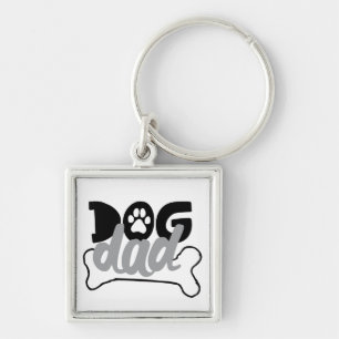 Hunde-Vater - Knochenzettel darüber, dass Hunde Fa Schlüsselanhänger