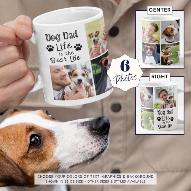 Hunde Vater Life Best Life 6 Fotos Kaffeetasse (Von Creator hochgeladen)
