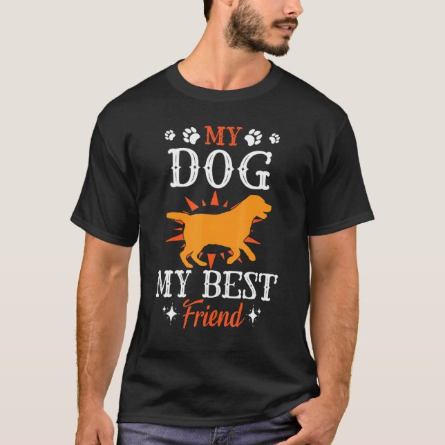 Hunde Vater Mama Mutter Vater Sohn Tochter mein Hu T-Shirt (Vorderseite)