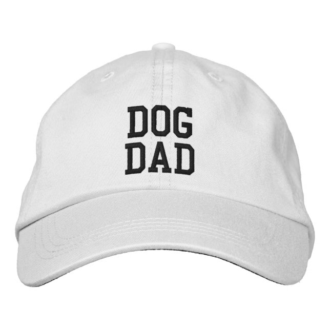 Hunde Vater marineblaue Sondertexte einfach modern Bestickte Baseballkappe (Vorderseite)