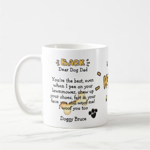 Hunde Vater Niedliche Tasse Personalisierte Gesche