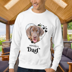 Hunde VATER Personalisiert Herzstück Hund Lover Fo Sweatshirt