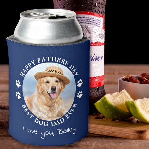 Hunde Vater Personalisiertes Haustier Foto Happy V Dosenkühler