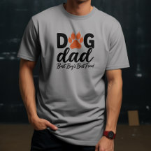 Hunde-Vater-Pfotenabdruck-Shirt | Kühnes modernes 