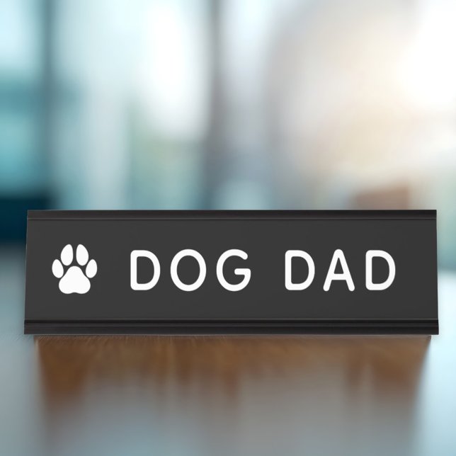 Hunde-Vater Schreibtischnamensplakette (Von Creator hochgeladen)
