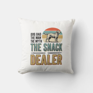 Hunde-Vater Snack-Händler Vintage Hunde-Liebhaber- Kissen