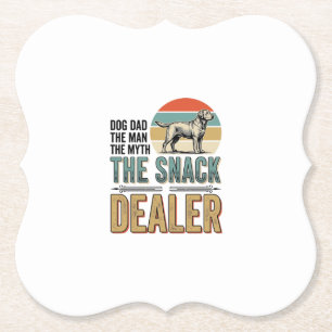 Hunde-Vater Snack-Händler Vintage Hunde Liebhaber  Untersetzer