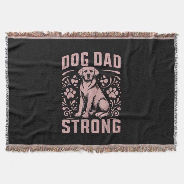 Hunde Vater Strong Dog Vater Decke (Vorderseite)