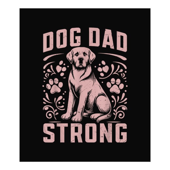 Hunde Vater Strong Dog Vater Fotodruck (Vorne)