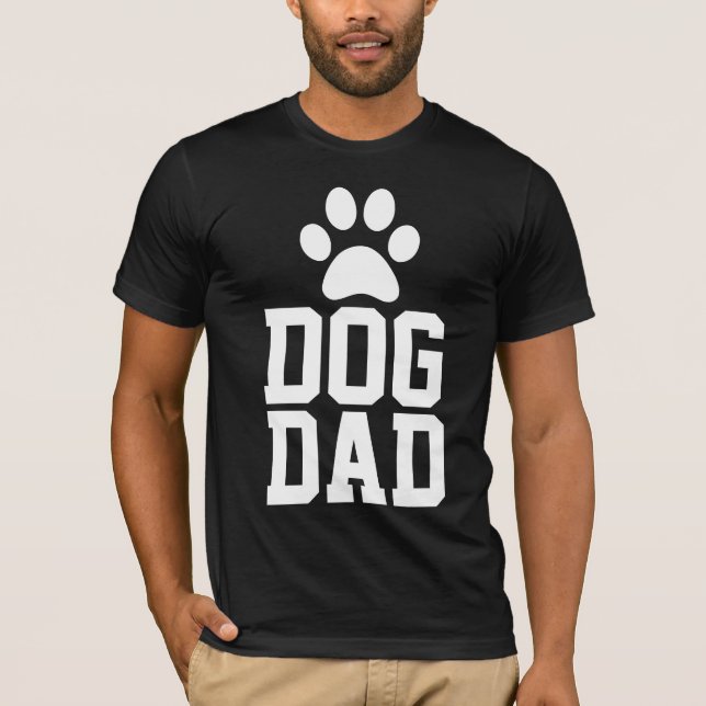 HUNDE-VATER-T - SHIRT IN SCHWARZ (Vorderseite)