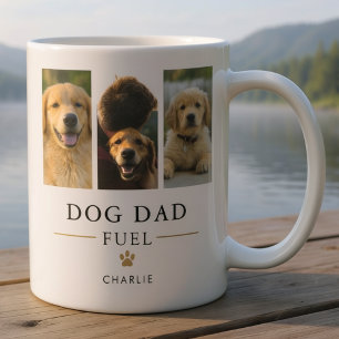 Hunde-Vater-Tier-Foto-Collage-Vorlage Sagt Modern  Kaffeetasse