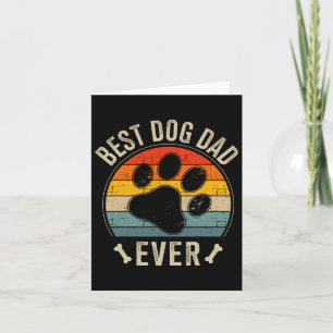 Hunde Vater Vintag für Retro Väter Tag Birthda Karte